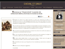 Tablet Screenshot of chevaletdroit.com